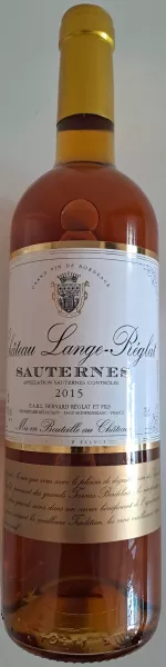 AOP Sauternes, Château Lange-Réglat, 2015, 14% vol.