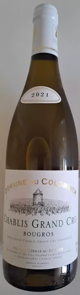 AOP Chablis Grand Cru Bougros, domaine du Colombier, 2021, 13% vol.