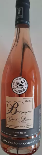 AOP Bourgogne  Côtes d'Auxerre rosé, Domaine Sorin-Coquard, 2022