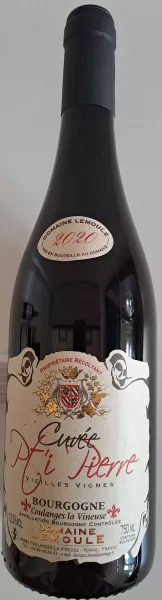 AOP Bourgogne Coulanges-la-Vineuse, cuvée P'tit Pierre, domaine Lemoule, 2020, 13,5% vol.