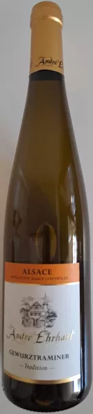 AOP Alsace, Gewurztraminer, cuvée tradition, domaine André Ehrhart 2020, 13,5%vol.