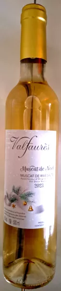 AOP Muscat de Rivesaltes, Muscat de Noël, Château Valfaurès, 2023, 16% vol.