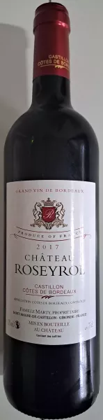 AOP Bordeaux Côtes de Castillon, Château Roseyrol, 2017