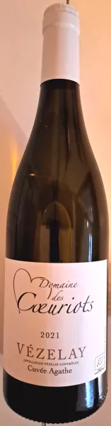 AOP Vézelay, Domaine des Coeuriots, cuvée Agathe 2021, 12,5% vol.